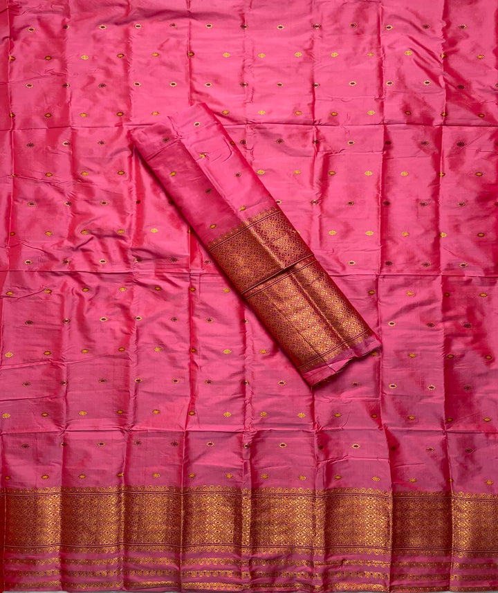 Copper Jari - Dhaga Mina - Mix Set Mekhela Sador