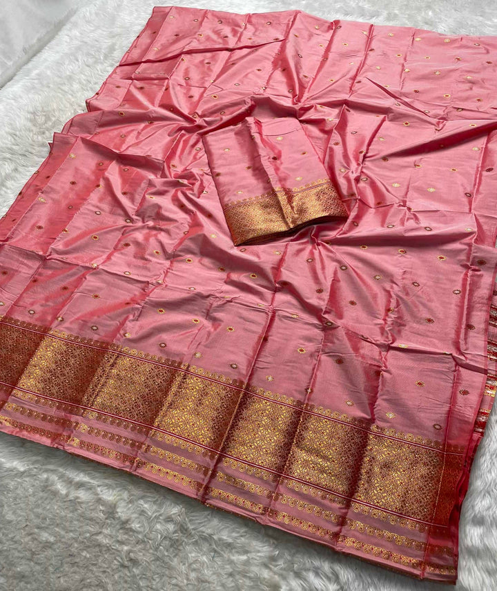 Copper Jari - Dhaga Mina - Mix Set Mekhela Sador