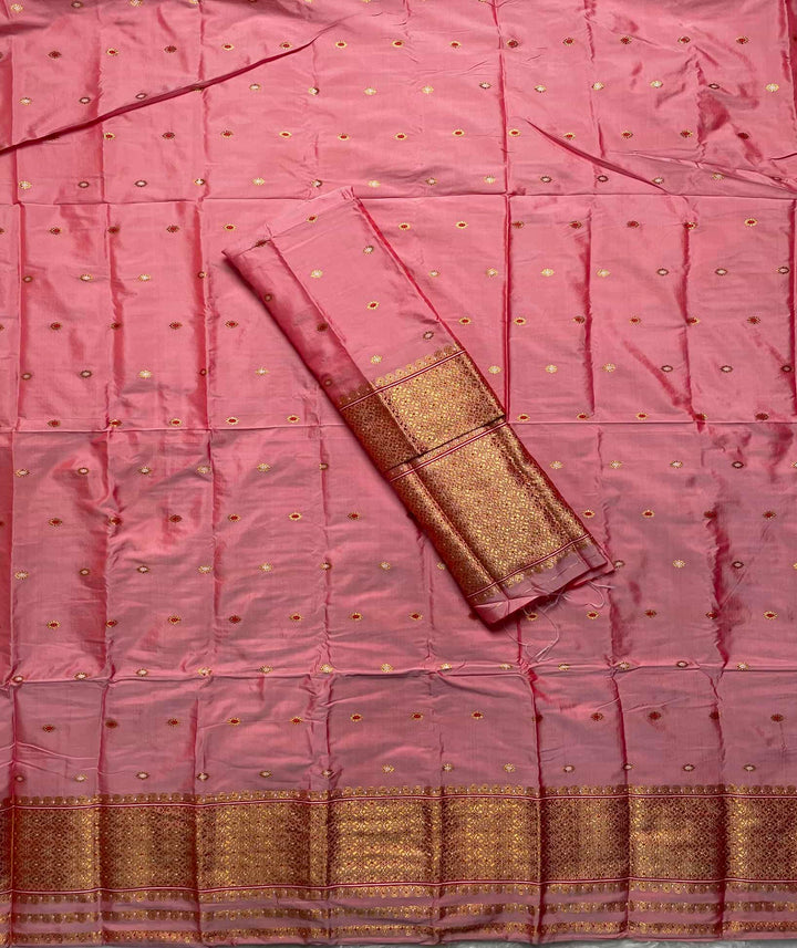 Copper Jari - Dhaga Mina - Mix Set Mekhela Sador