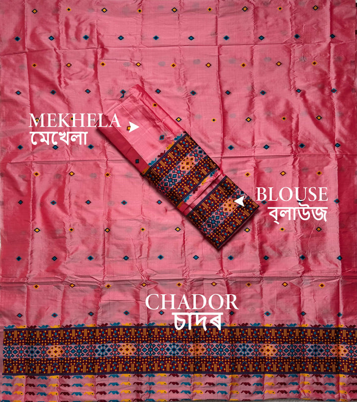 Multi-Dhaga Work Mix Set Mekhela Sador