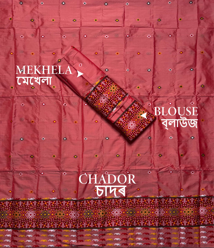 Multi-Dhaga Work Mix Set Mekhela Sador