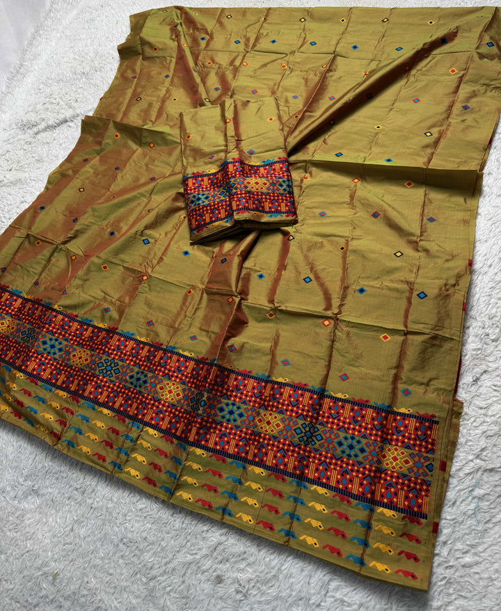 Multi-Dhaga Work Mix Set Mekhela Sador