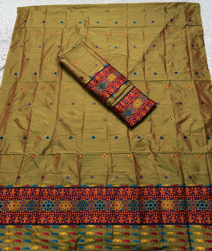 Multi-Dhaga Work Mix Set Mekhela Sador
