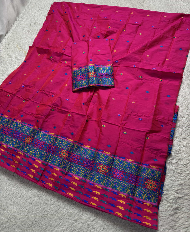Multi-Dhaga Work Mix Set Mekhela Sador