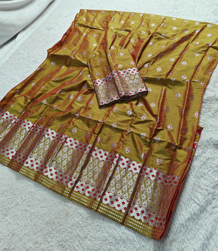 Silver Jari Mix Set Mekhela Sador