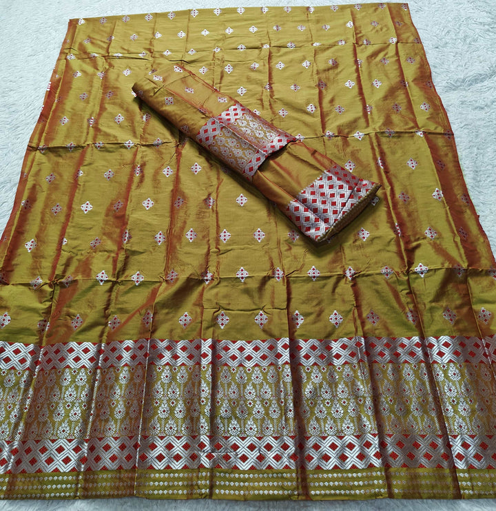 Silver Jari Mix Set Mekhela Sador