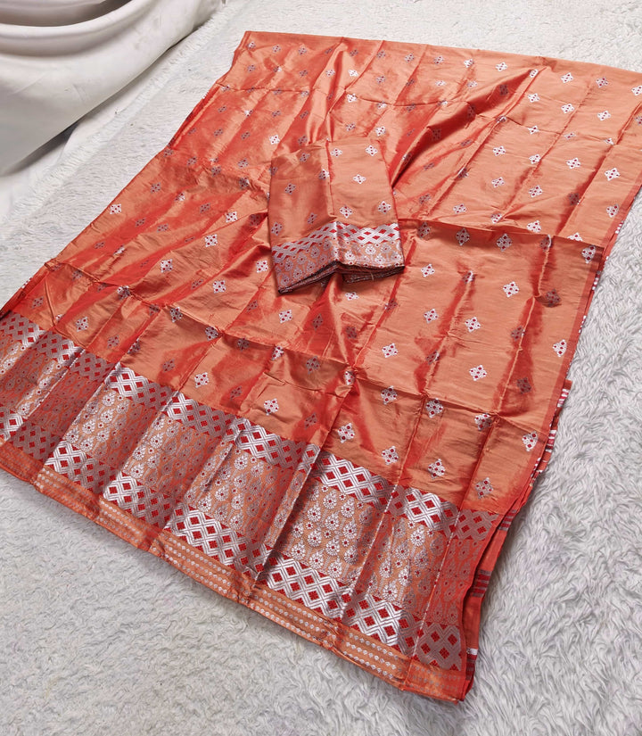 Silver Jari Mix Set Mekhela Sador