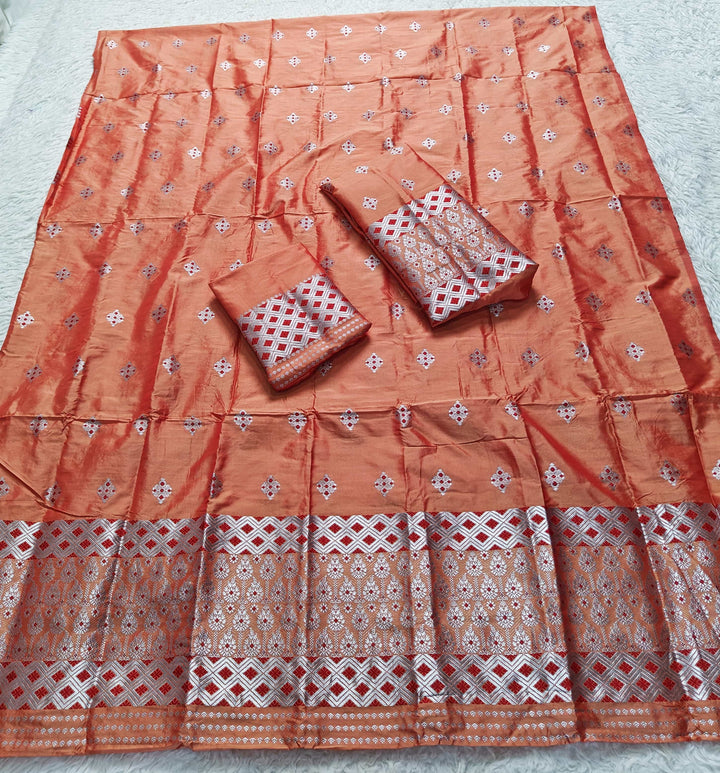 Silver Jari Mix Set Mekhela Sador