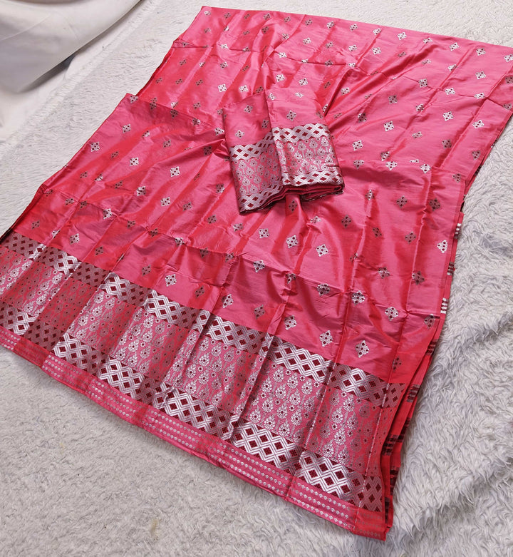 Silver Jari Mix Set Mekhela Sador
