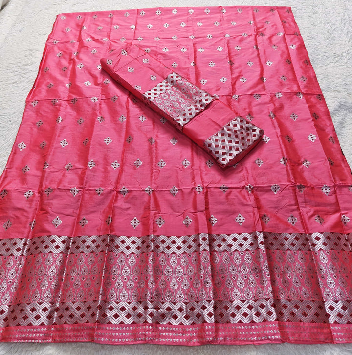 Silver Jari Mix Set Mekhela Sador