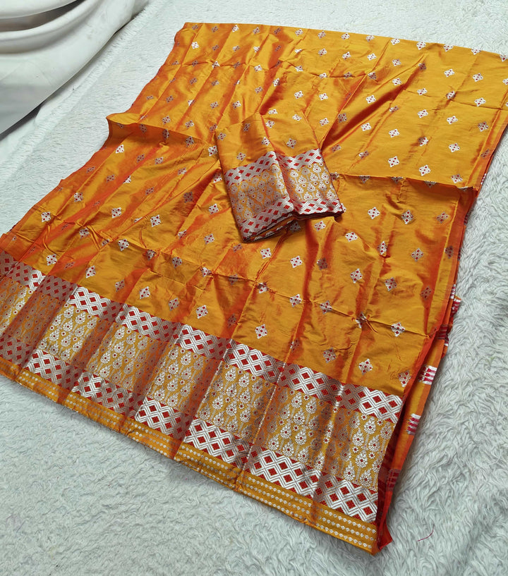 Silver Jari Mix Set Mekhela Sador