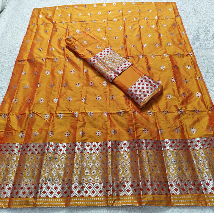 Silver Jari Mix Set Mekhela Sador