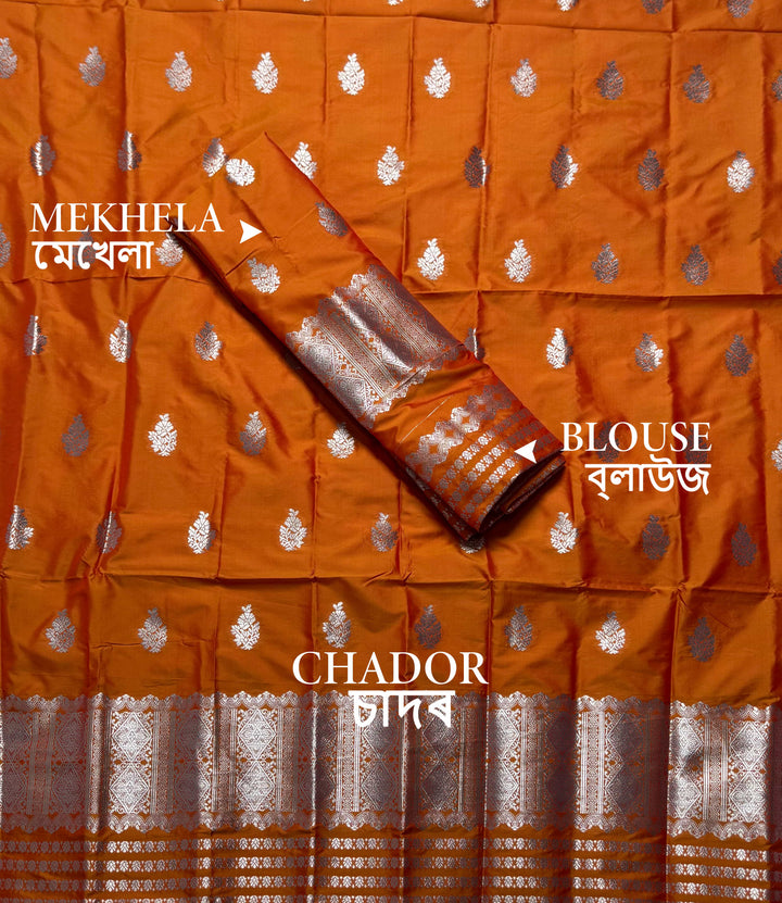 Silver Jari Mix Set Mekhela Sador