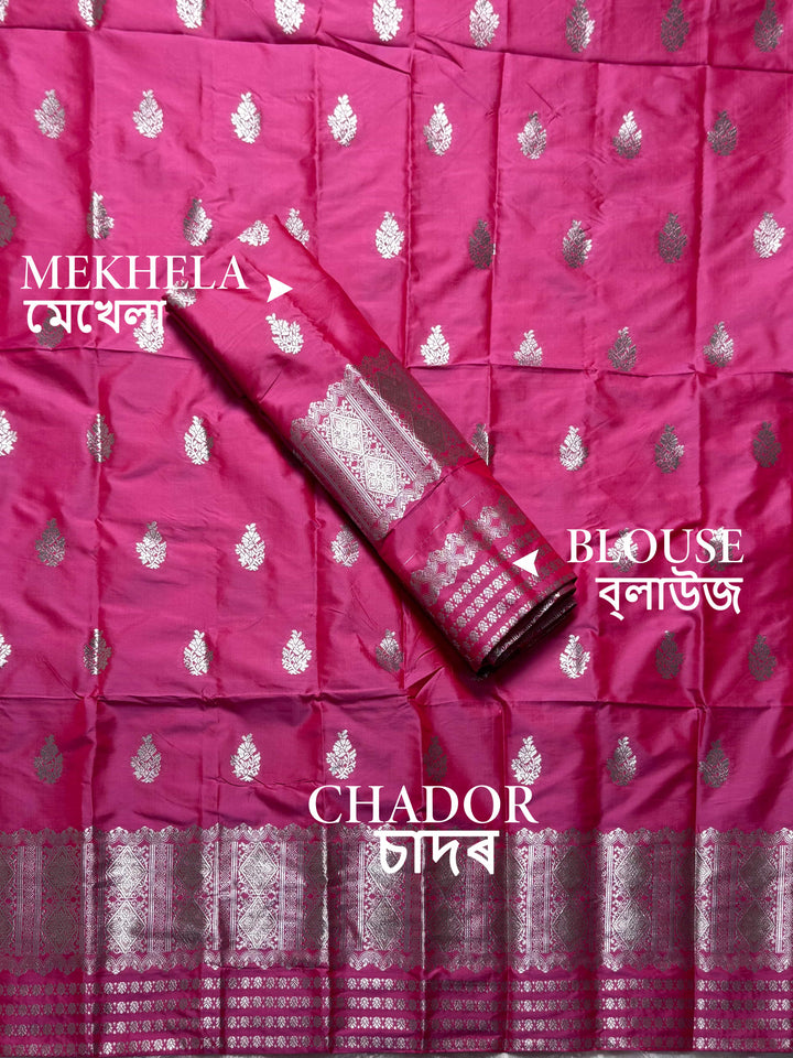 Silver Jari Mix Set Mekhela Sador