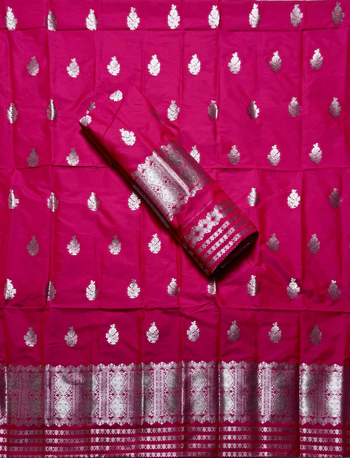 Silver Jari Mix Set Mekhela Sador