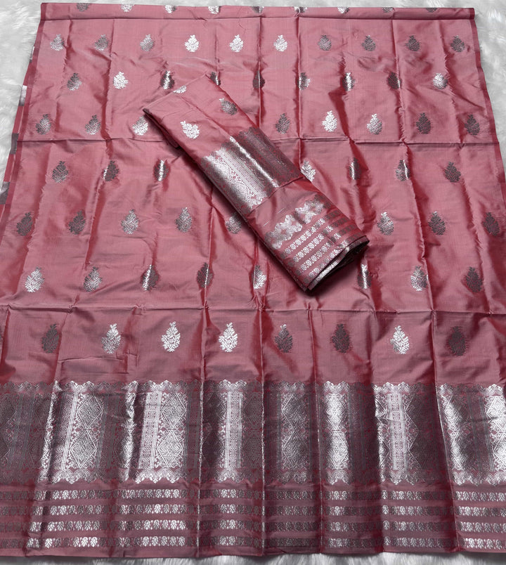 Silver Jari Mix Set Mekhela Sador