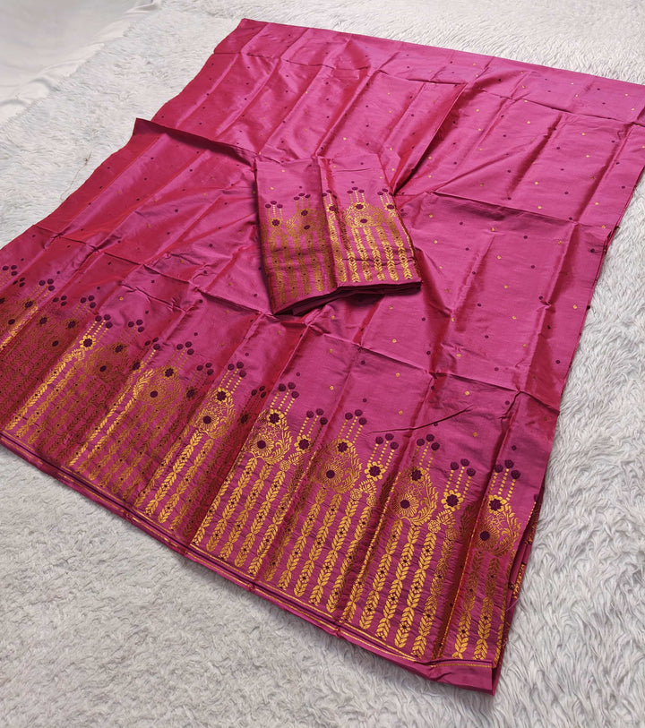 Copper Jari Mix Set Mekhela Sador