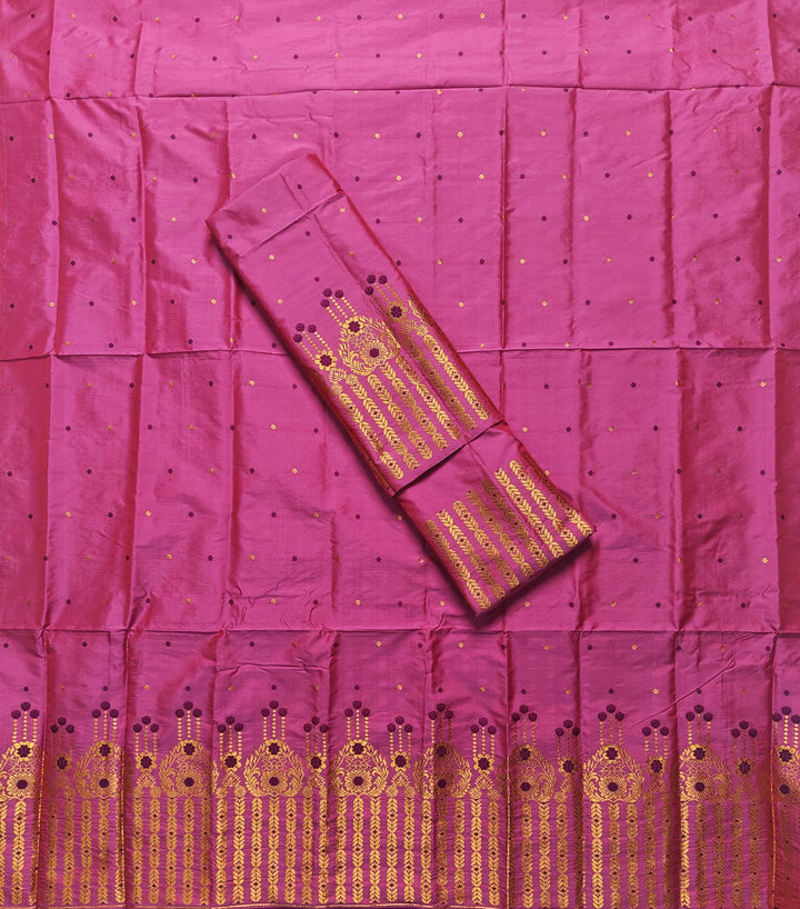 Copper Jari Mix Set Mekhela Sador