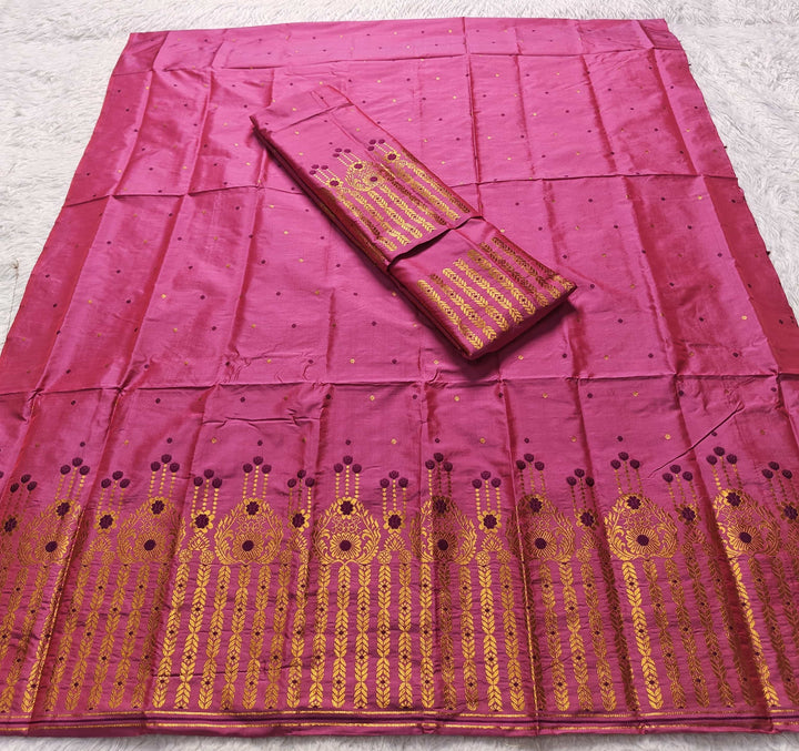 Copper Jari Mix Set Mekhela Sador