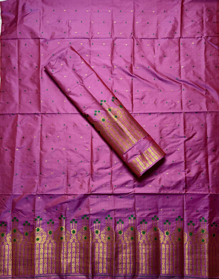 Copper Jari Mix Set Mekhela Sador