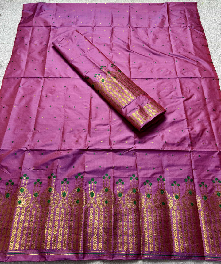 Copper Jari Mix Set Mekhela Sador