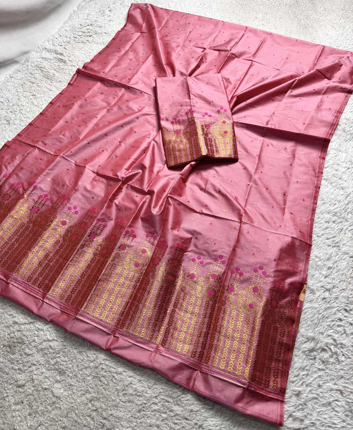 Copper Jari Mix Set Mekhela Sador