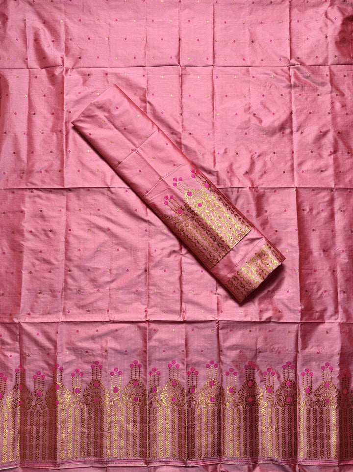 Copper Jari Mix Set Mekhela Sador