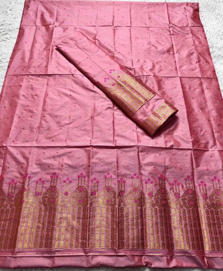 Copper Jari Mix Set Mekhela Sador