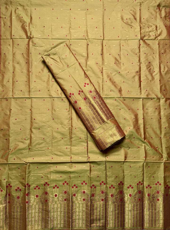 Copper Jari Mix Set Mekhela Sador