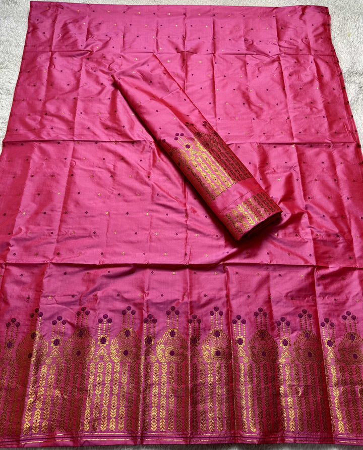 Copper Jari Mix Set Mekhela Sador