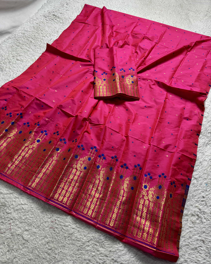 Copper Jari Mix Set Mekhela Sador