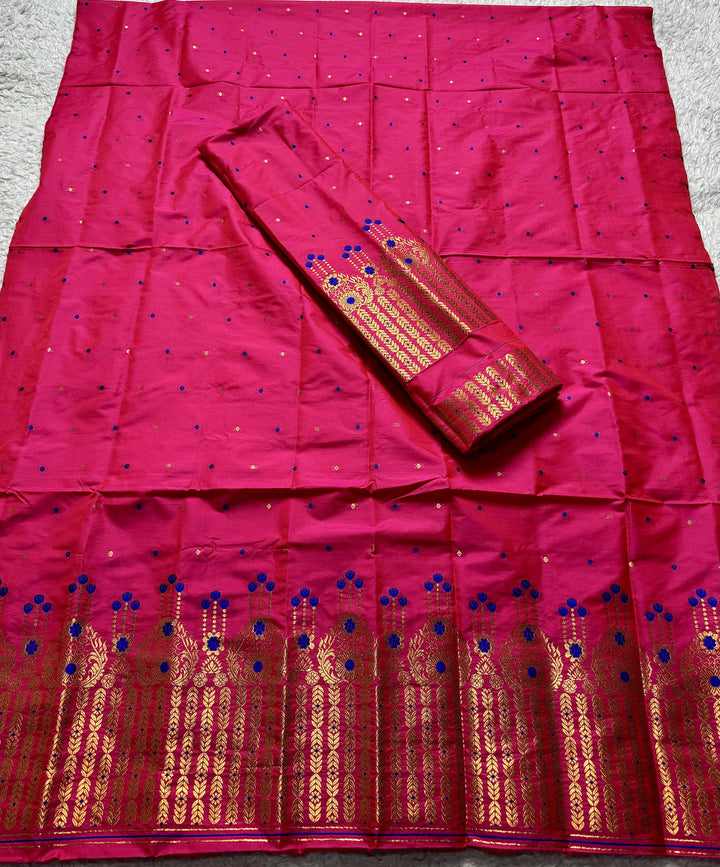 Copper Jari Mix Set Mekhela Sador