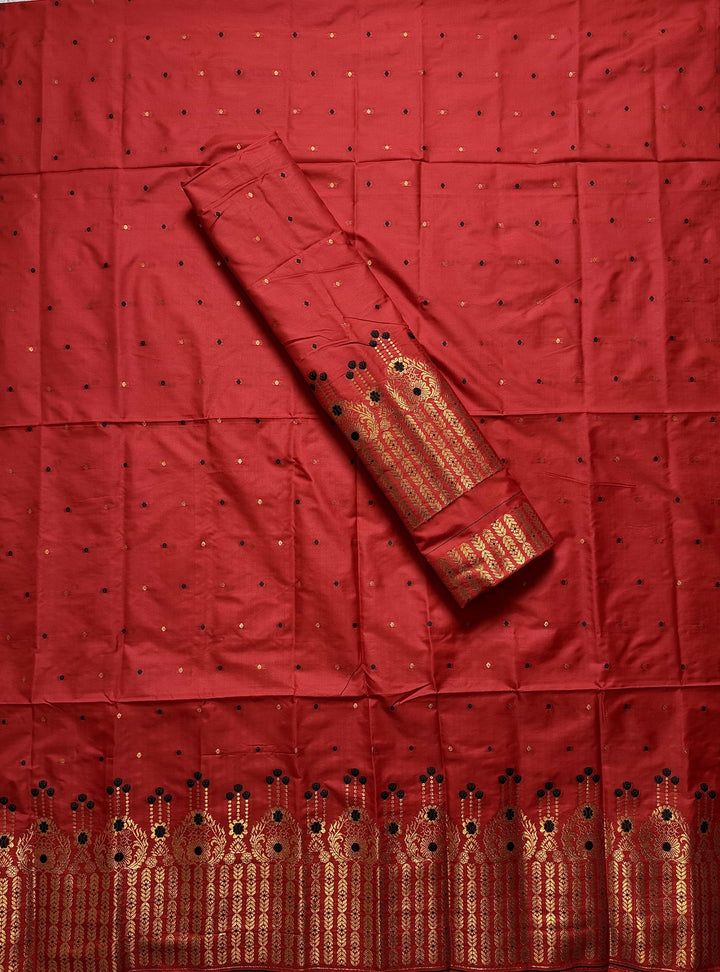 Copper Jari Mix Set Mekhela Sador
