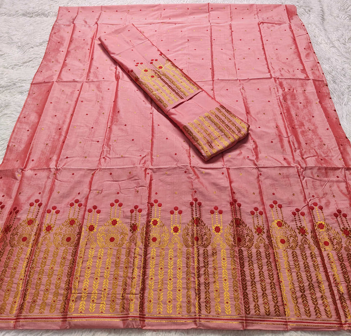 Copper Jari Mix Set Mekhela Sador