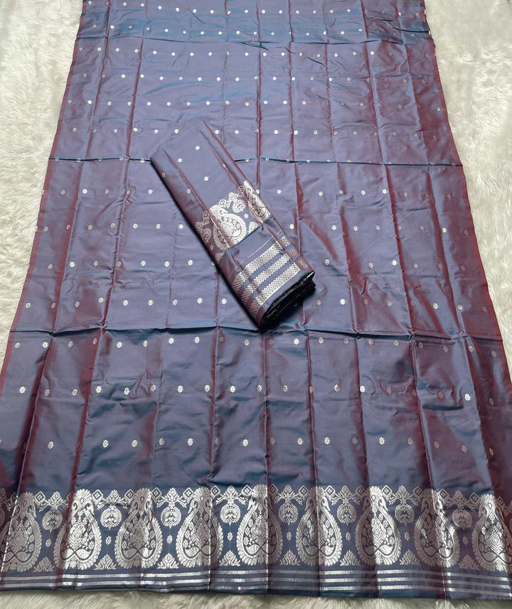 SIlver Jari - Dhaga Mina - Mix Set Mekhela Sador