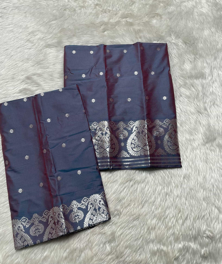 SIlver Jari - Dhaga Mina - Mix Set Mekhela Sador