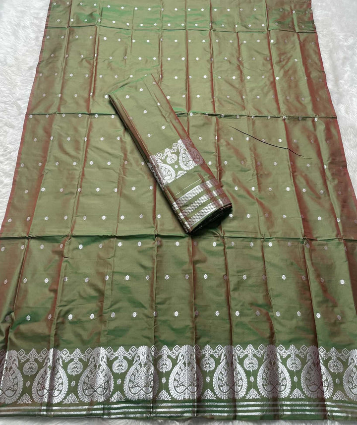 SIlver Jari - Dhaga Mina - Mix Set Mekhela Sador