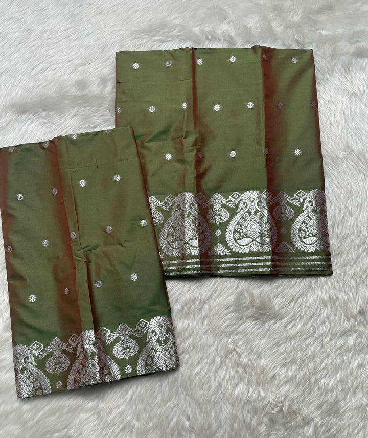 SIlver Jari - Dhaga Mina - Mix Set Mekhela Sador