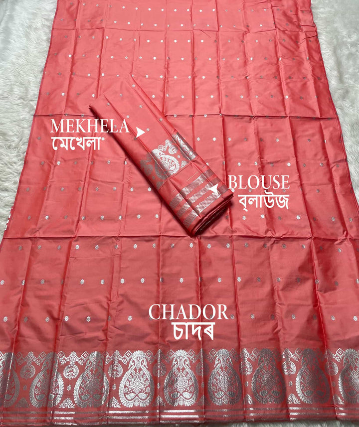 SIlver Jari - Dhaga Mina - Mix Set Mekhela Sador