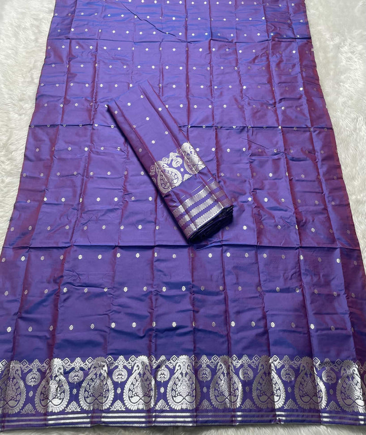 SIlver Jari - Dhaga Mina - Mix Set Mekhela Sador