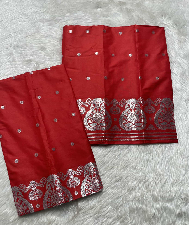 SIlver Jari - Dhaga Mina - Mix Set Mekhela Sador