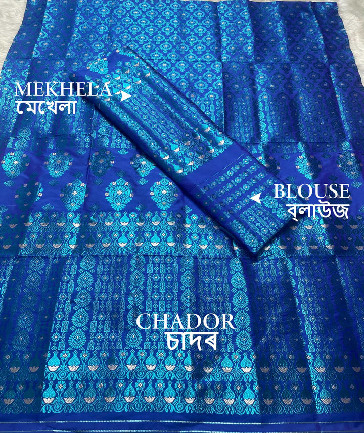 Colouring Jari Mix Set Mekhela Sador