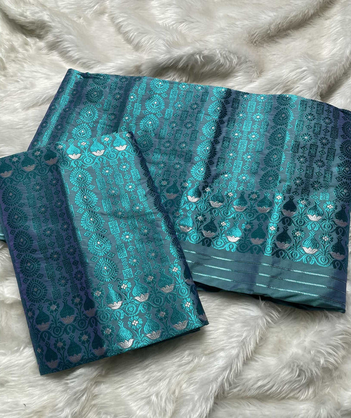 Colouring Jari Mix Set Mekhela Sador