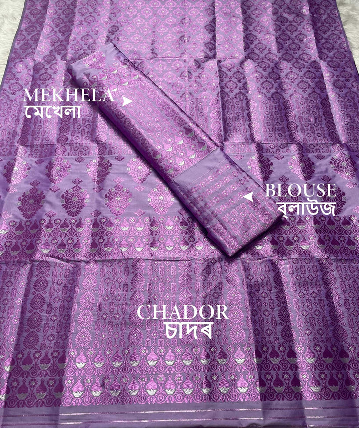 Colouring Jari Mix Set Mekhela Sador