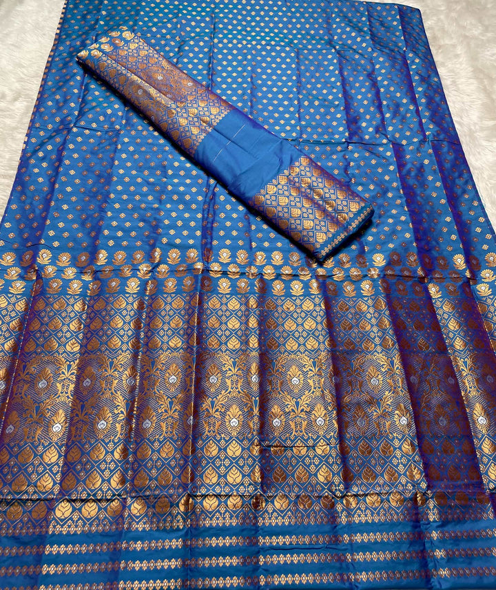 Copper Jari Mix Set Mekhela Sador