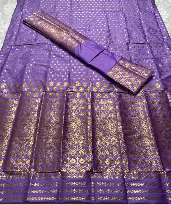 Copper Jari Mix Set Mekhela Sador