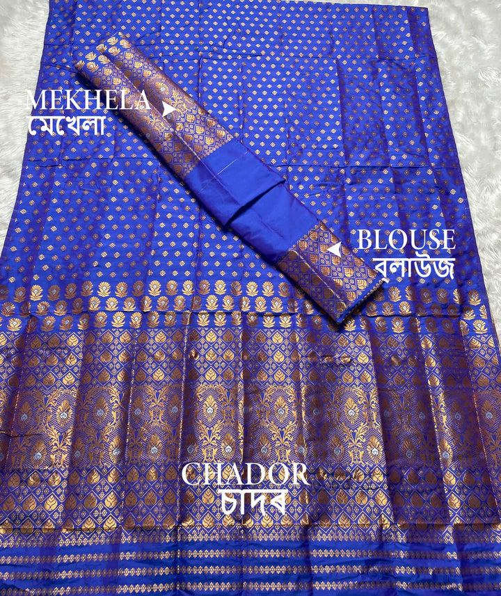 Copper Jari Mix Set Mekhela Sador
