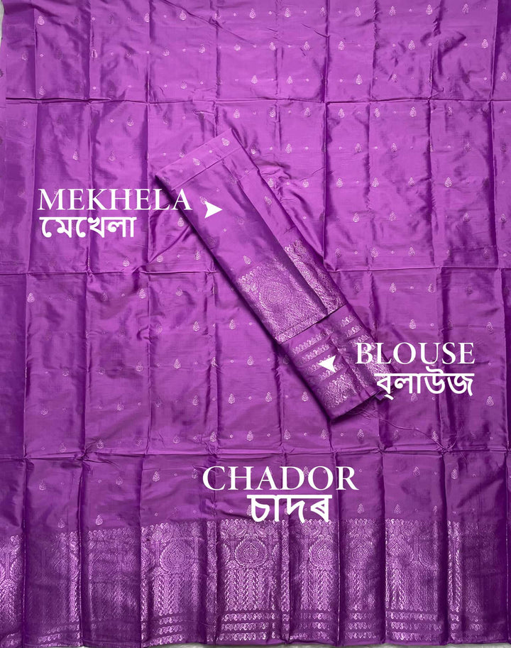 Colouring Jari Mix Set Mekhela Sador