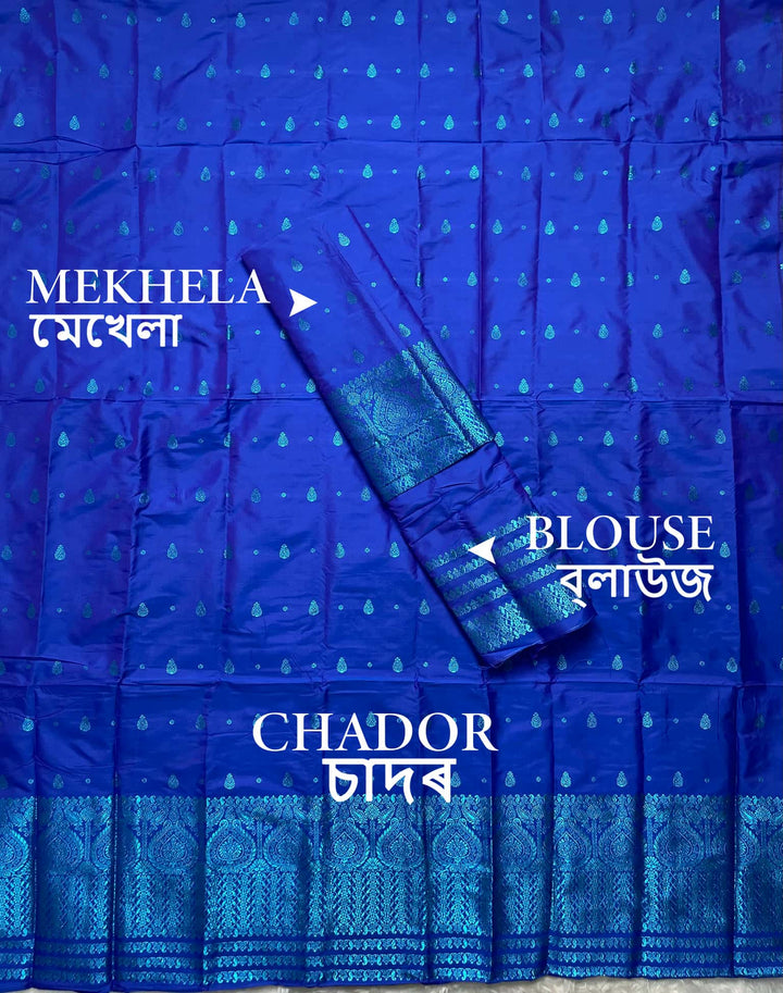 Colouring Jari Mix Set Mekhela Sador