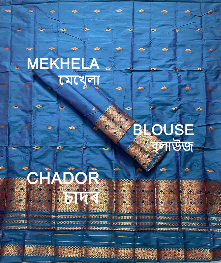 Mix Pat Mekhla Chador - Mix Designs - Clearance Sale